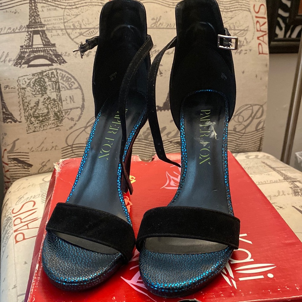 Ladies ankle strap heels